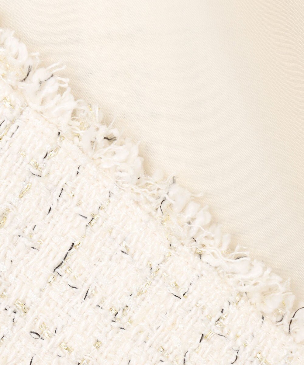 ANY SIS ファンシーツイードペプラム ジレ 