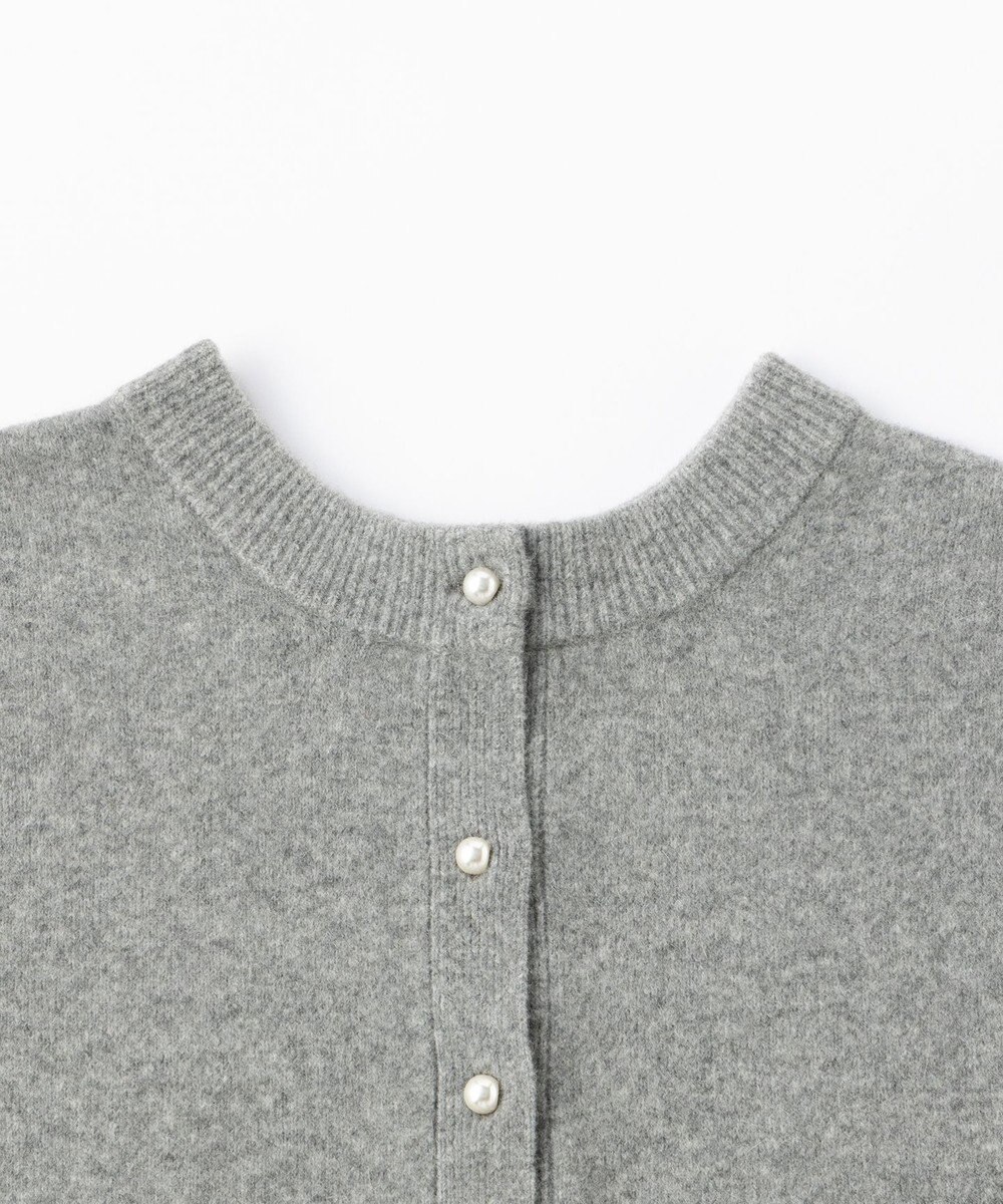 UNFILO 【新色追加/洗える】ふわふわニット パールボタンカーディガン 