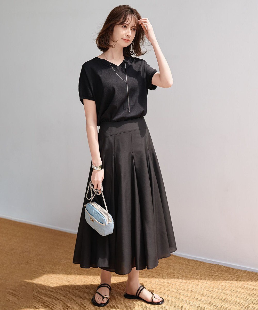 UNFILO L スゴ機能美 Vネック ニット 