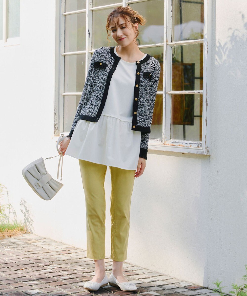 Tiaclasse 【接触冷感・洗える】はき痩せ美脚パンツ 