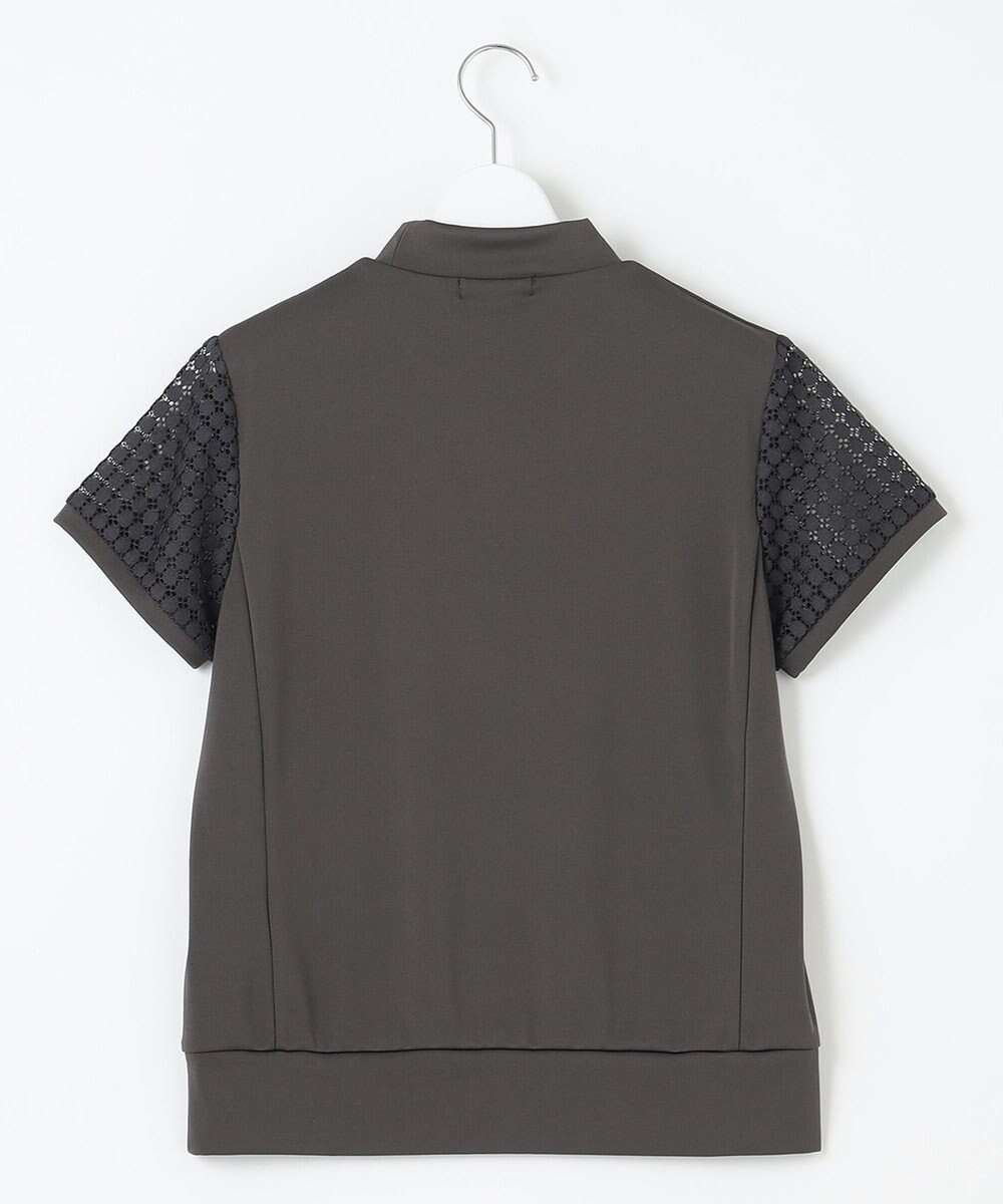 23区GOLF 人気デザインがリバイバル！【WOMEN】レース袖 半袖モックネックシャツ 