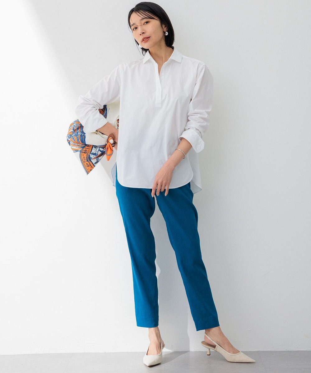 23区 【Oggi4月号掲載/洗える】CANCLINI スキッパー シャツ 