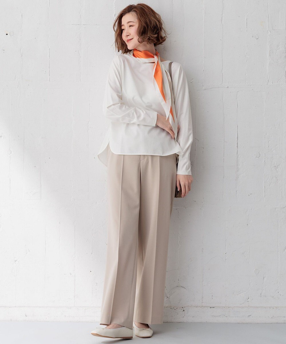 23区 L 【Oggi4月号掲載/洗える】ミニマルディテールプルオーバー カットソー 