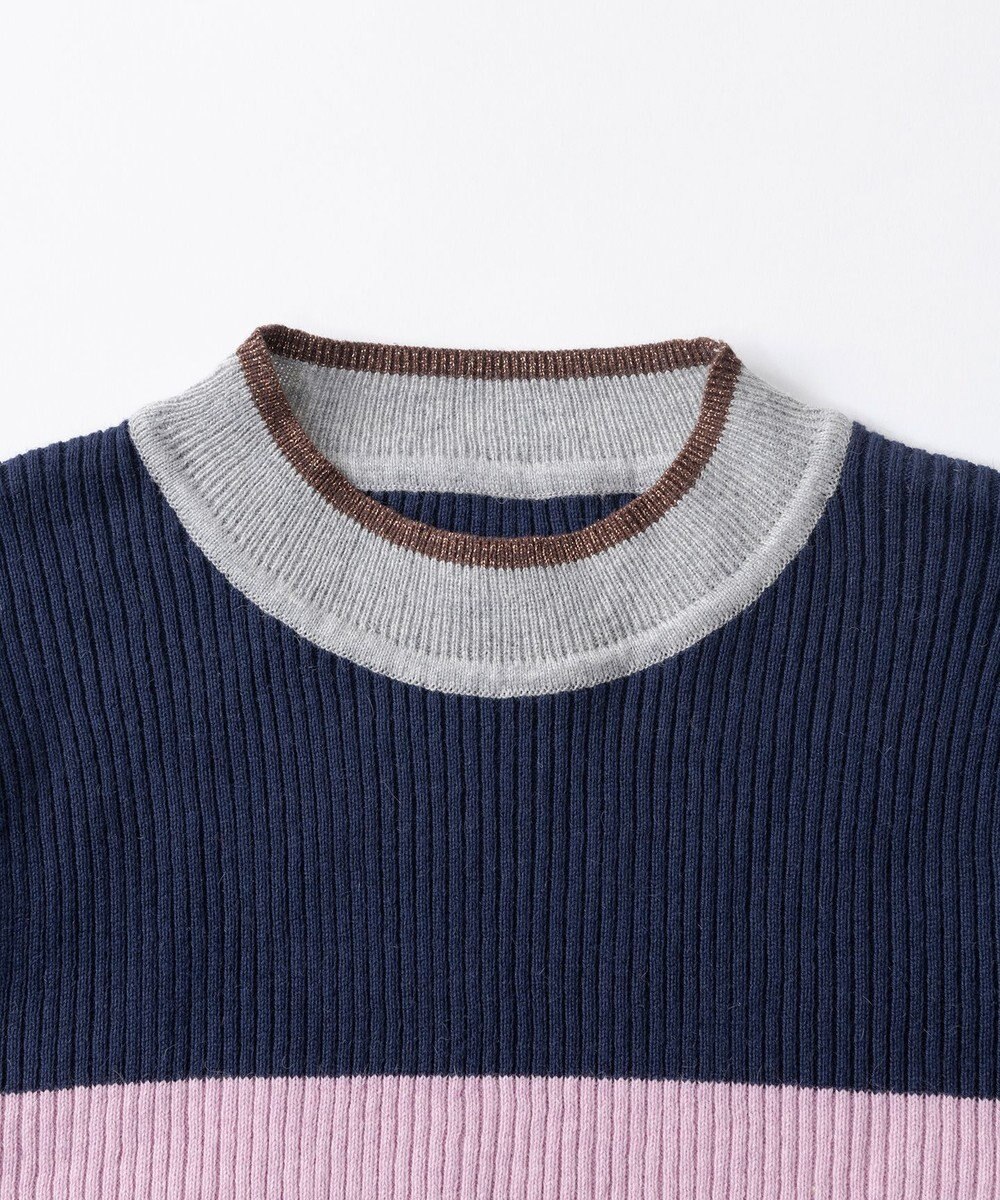 TRICOTE ボーダーリブセーター 