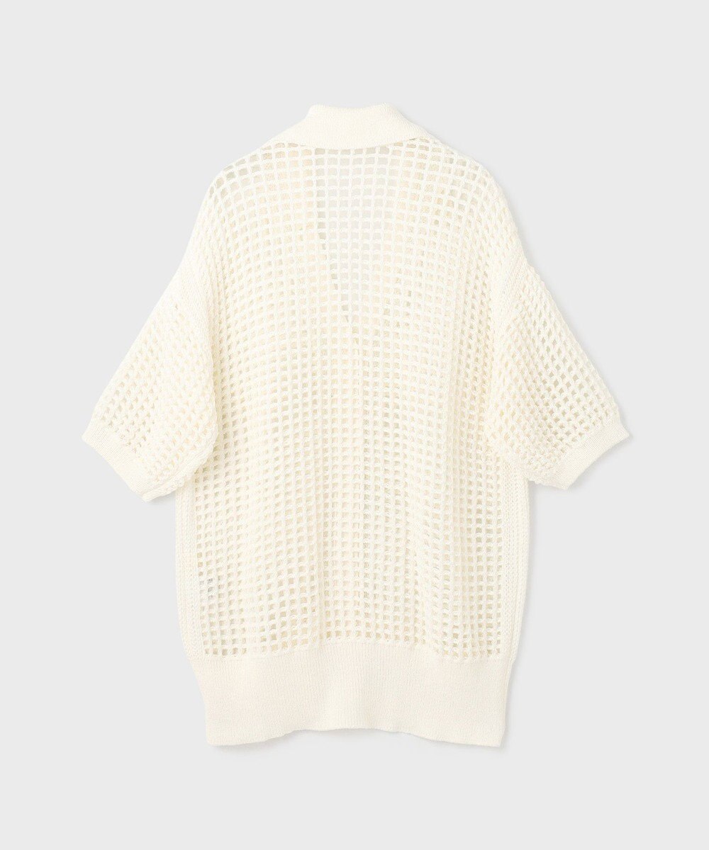 GRACE CONTINENTAL メッシュスキッパーニットカーディガン 
