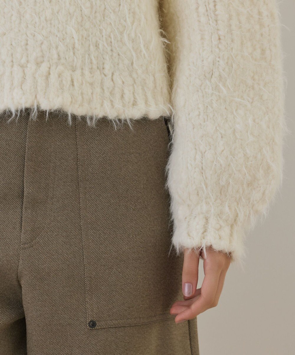 GRACE CONTINENTAL バルキーフェザーニットトップ 