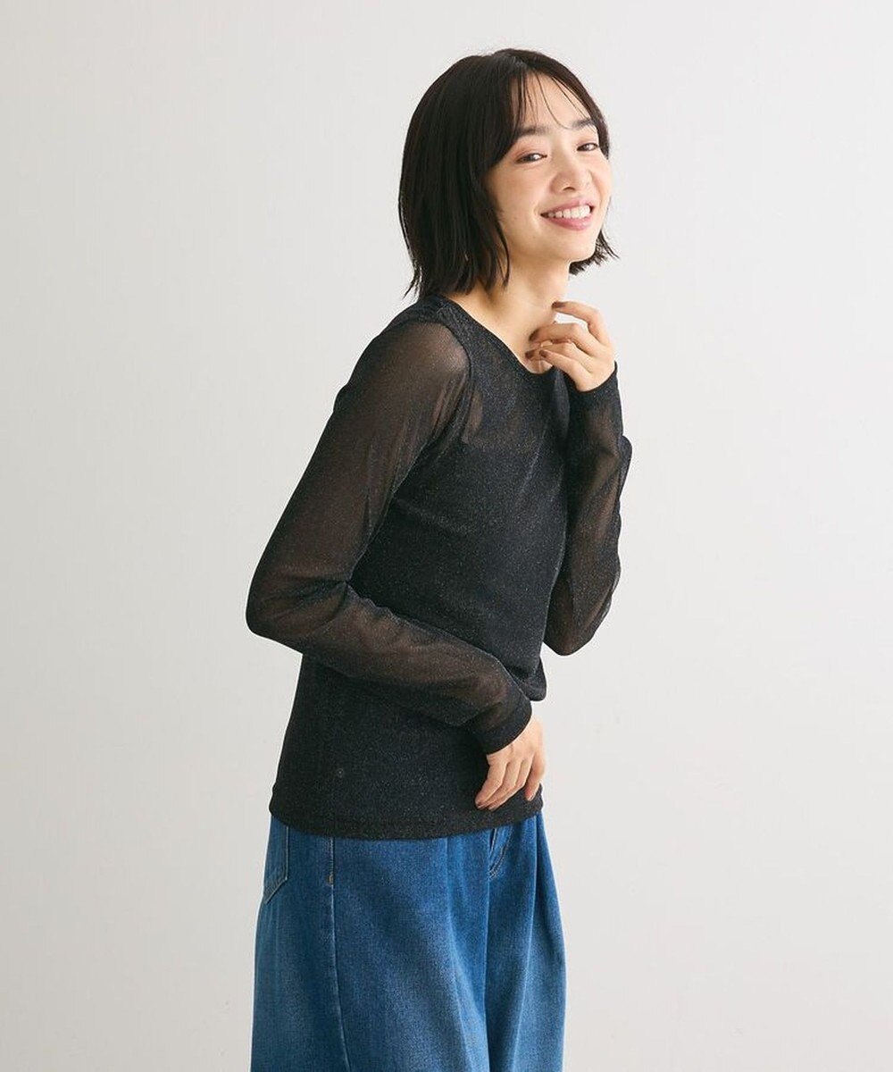 Green Parks ＳＥＴ２点　シャーリングビスチェ＋メッシュインナー 