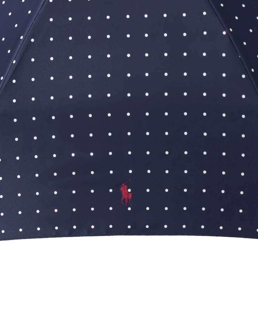 MOONBAT POLO RALPH LAUREN（ポロ ラルフローレン)ドット×ロゴ 雨傘 折りたたみ傘 