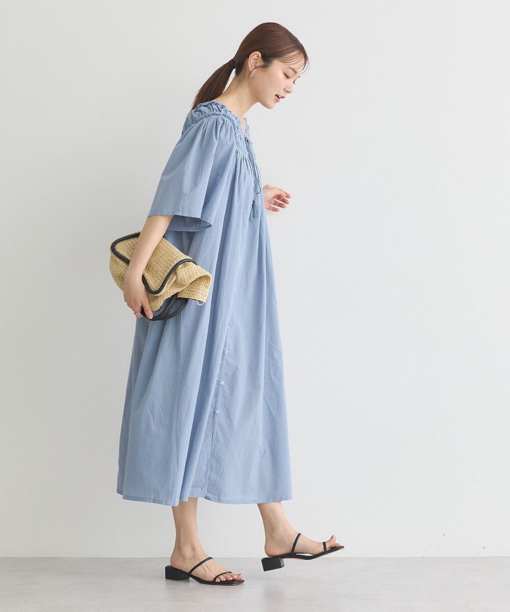 earth music&ecology ギャザーロングワンピース 