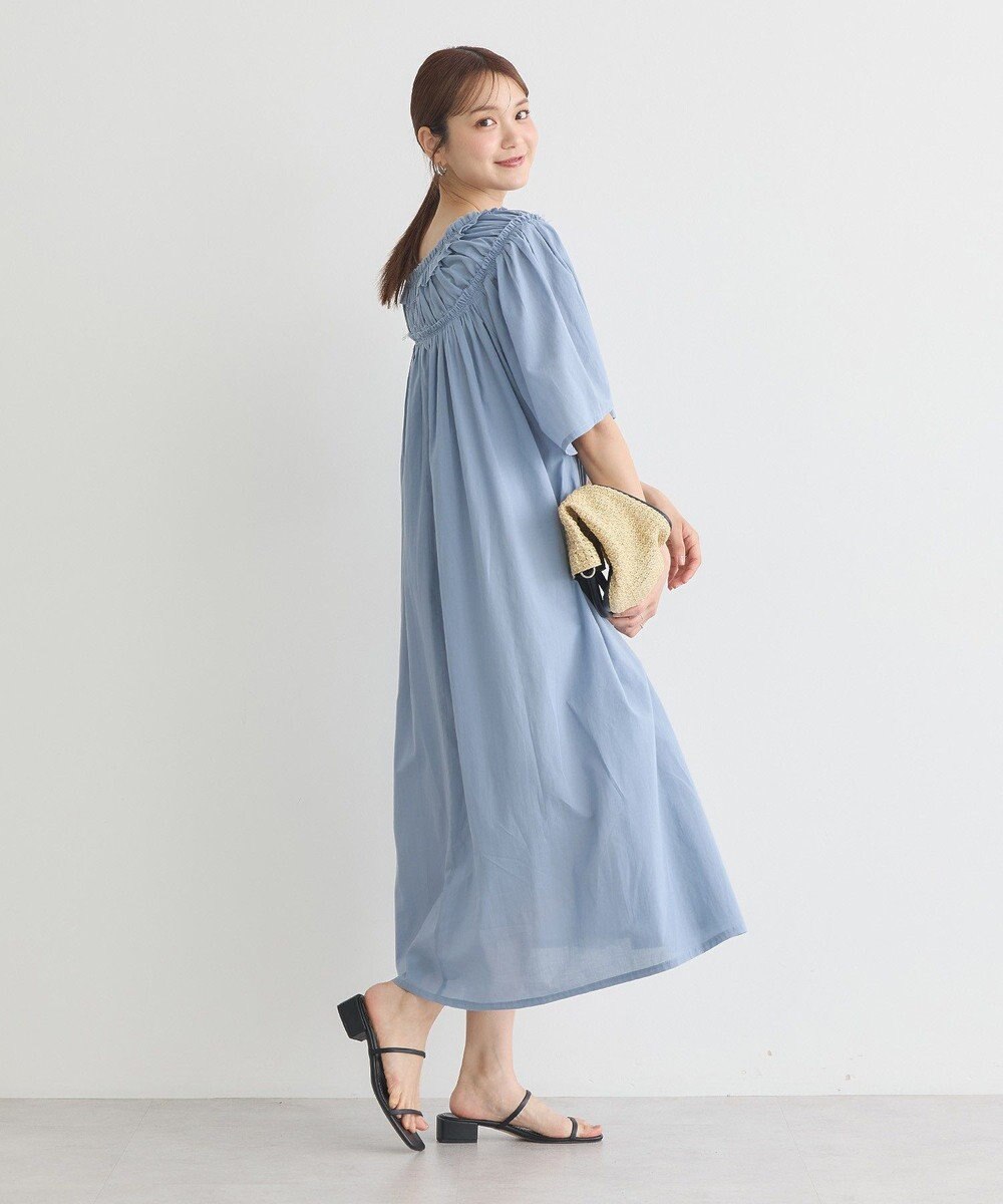 earth music&ecology ギャザーロングワンピース 