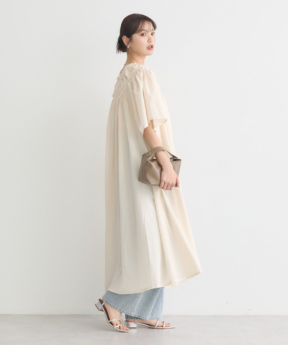 earth music&ecology ギャザーロングワンピース 