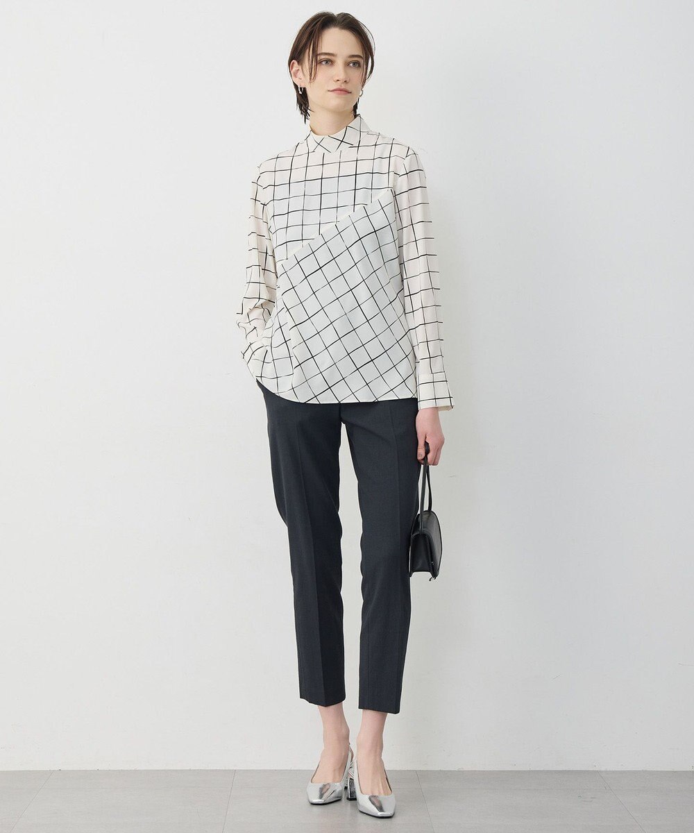 ICB L 【30th ANNIVERSARY】 ウィンドウペンプリント プルオーバーブラウス 