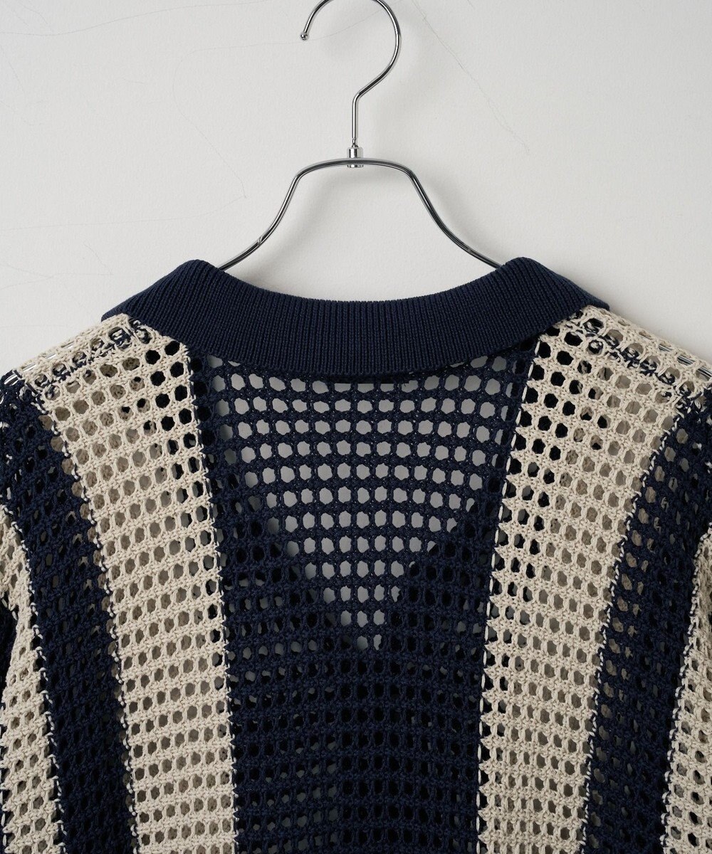 WEGO マルチストライプニットシャツ（S） 