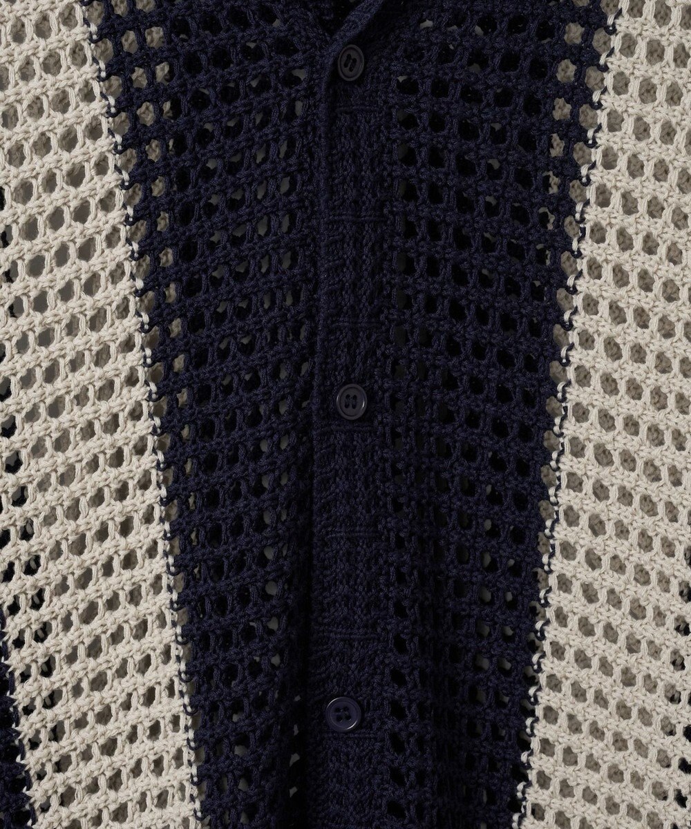 WEGO マルチストライプニットシャツ（S） 