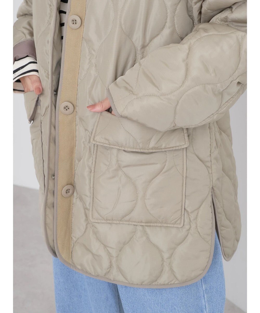 earth music&ecology キルティングハーフブルゾン 