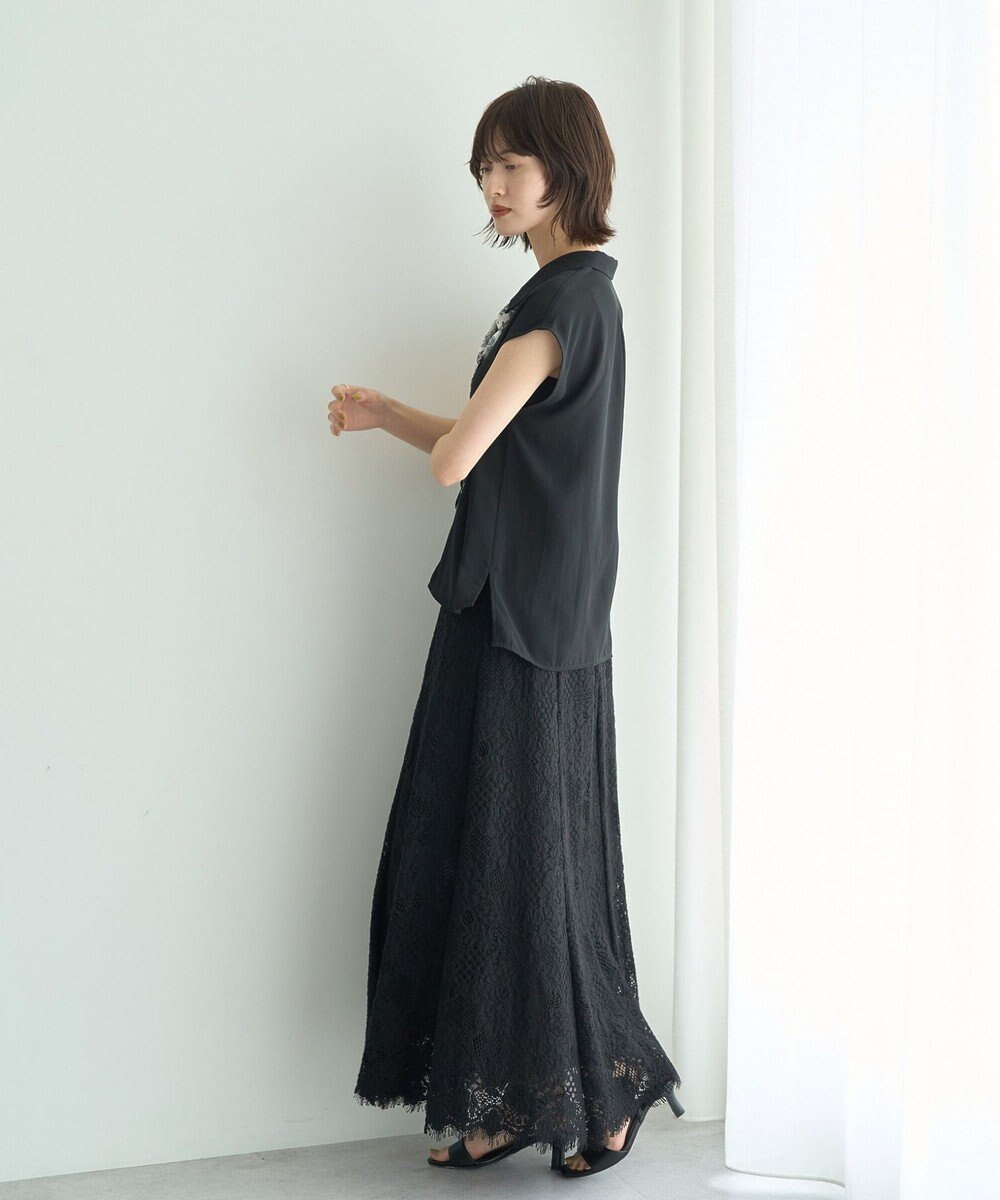 YECCA VECCA スカラップレースマーメイドスカート 