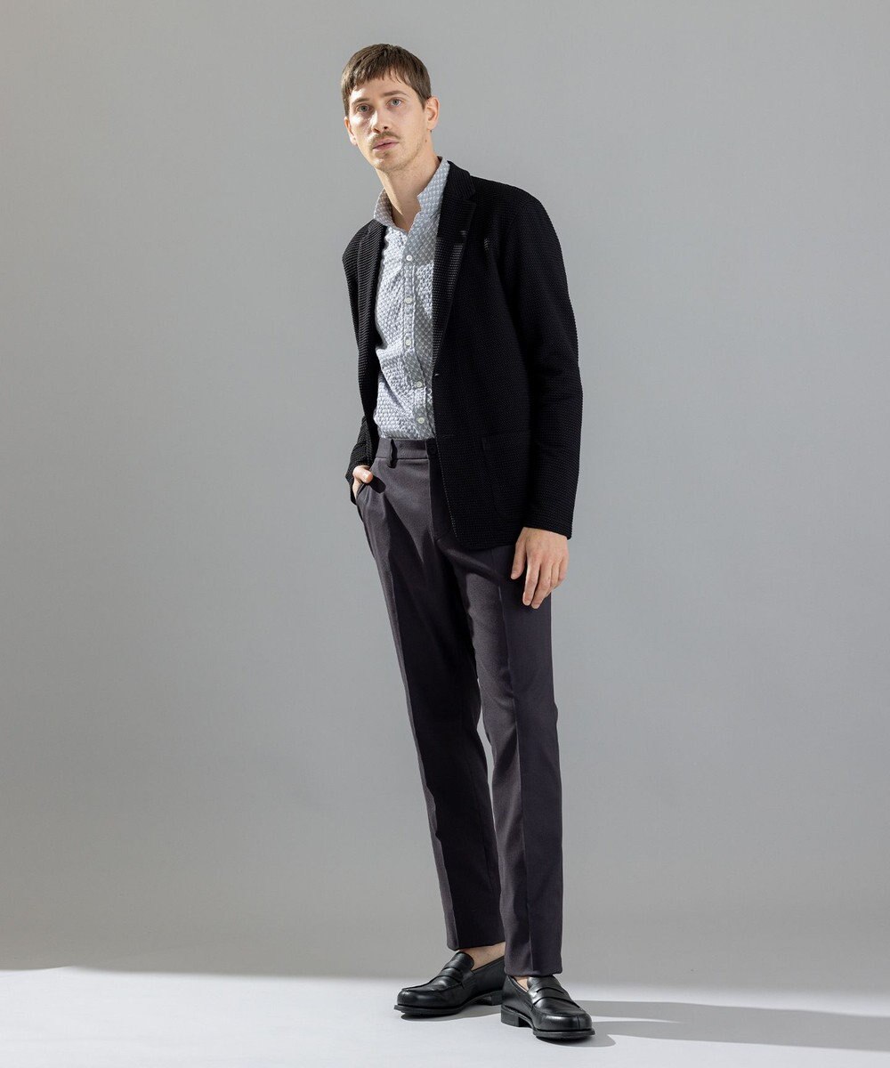 JOSEPH HOMME トライジャガードストレッチ　ウィングカラーシャツ 