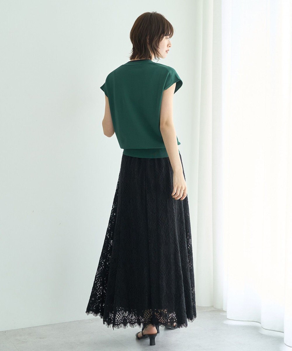 YECCA VECCA スカラップレースマーメイドスカート 