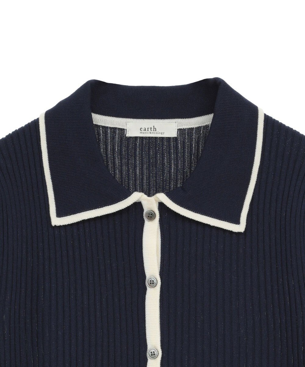 earth music&ecology 【予約】リブニットカーディガン 