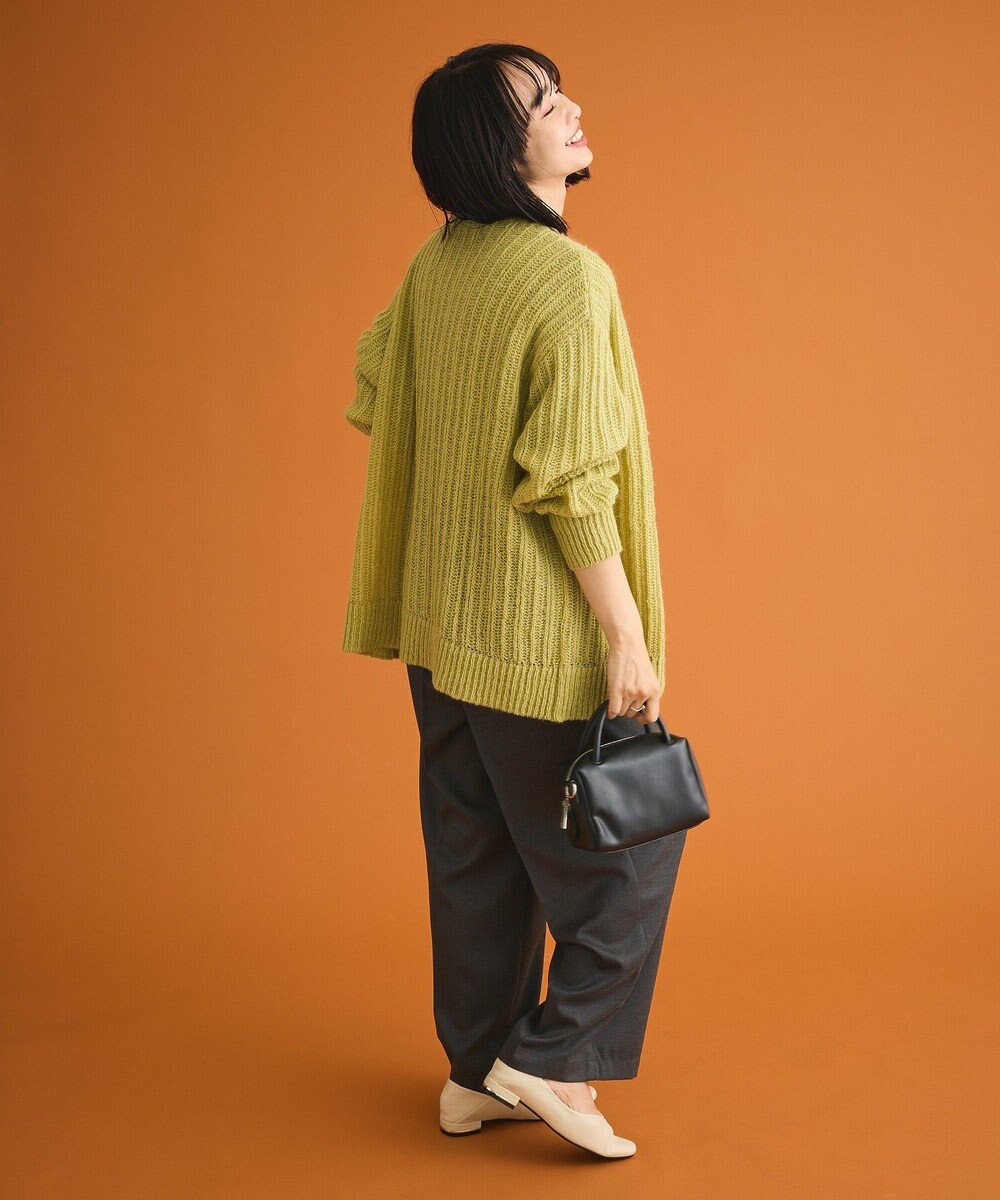 Green Parks シアーニットＶネックカーディガン 