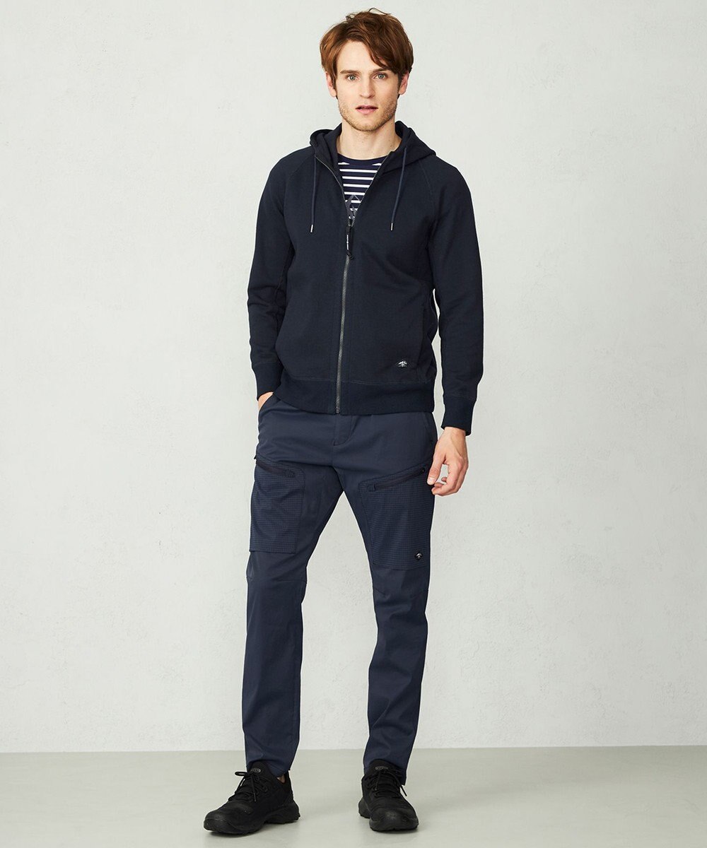 JOSEPH ABBOUD MOUNTAIN 【UNISEX】OGパイルエンブロイダイリー パーカー 