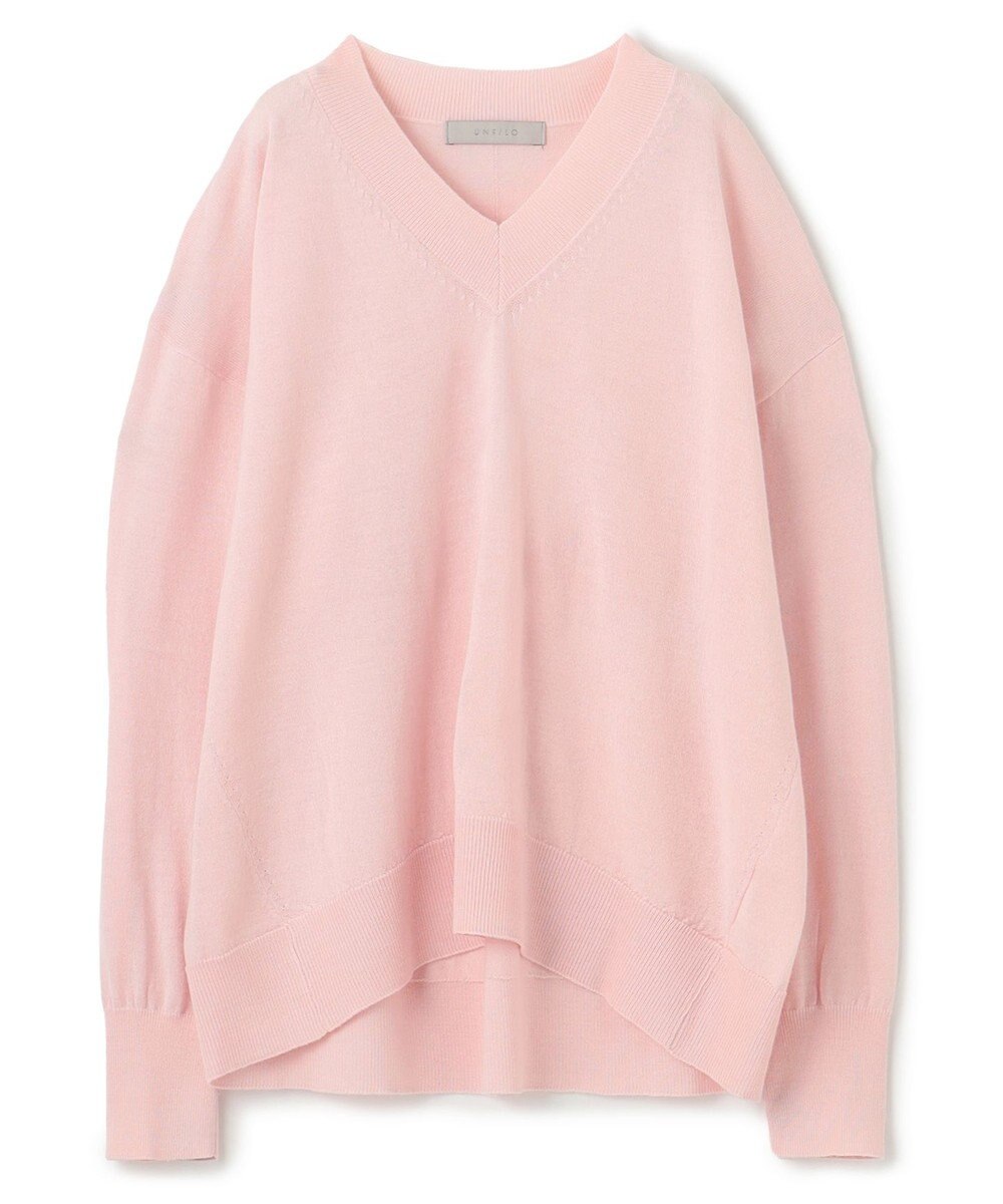 UNFILO ハイゲージウール Ｖネック 