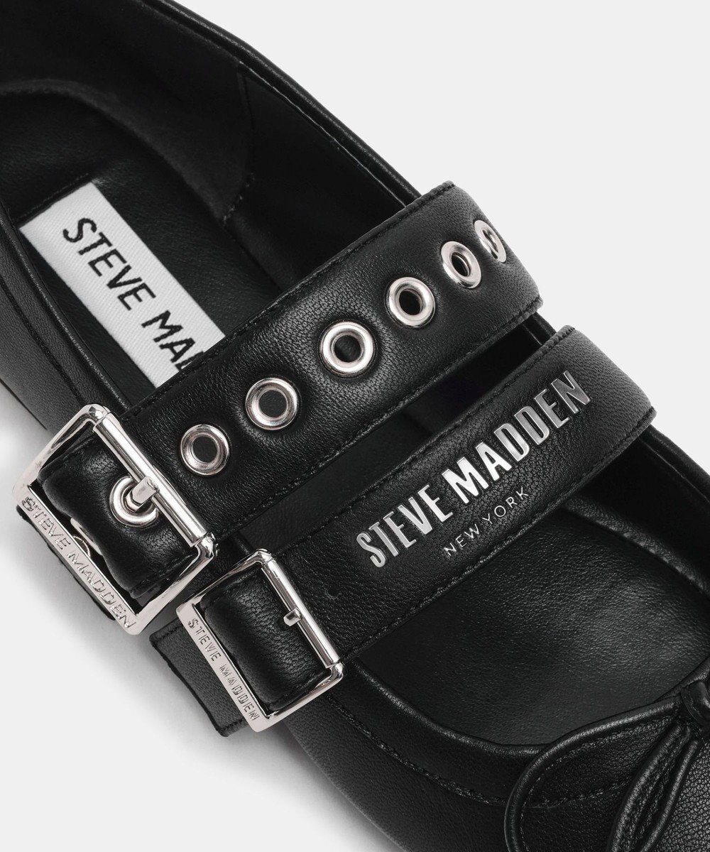 STEVE MADDEN CEARA バレエダブルストラップフラットシューズ 