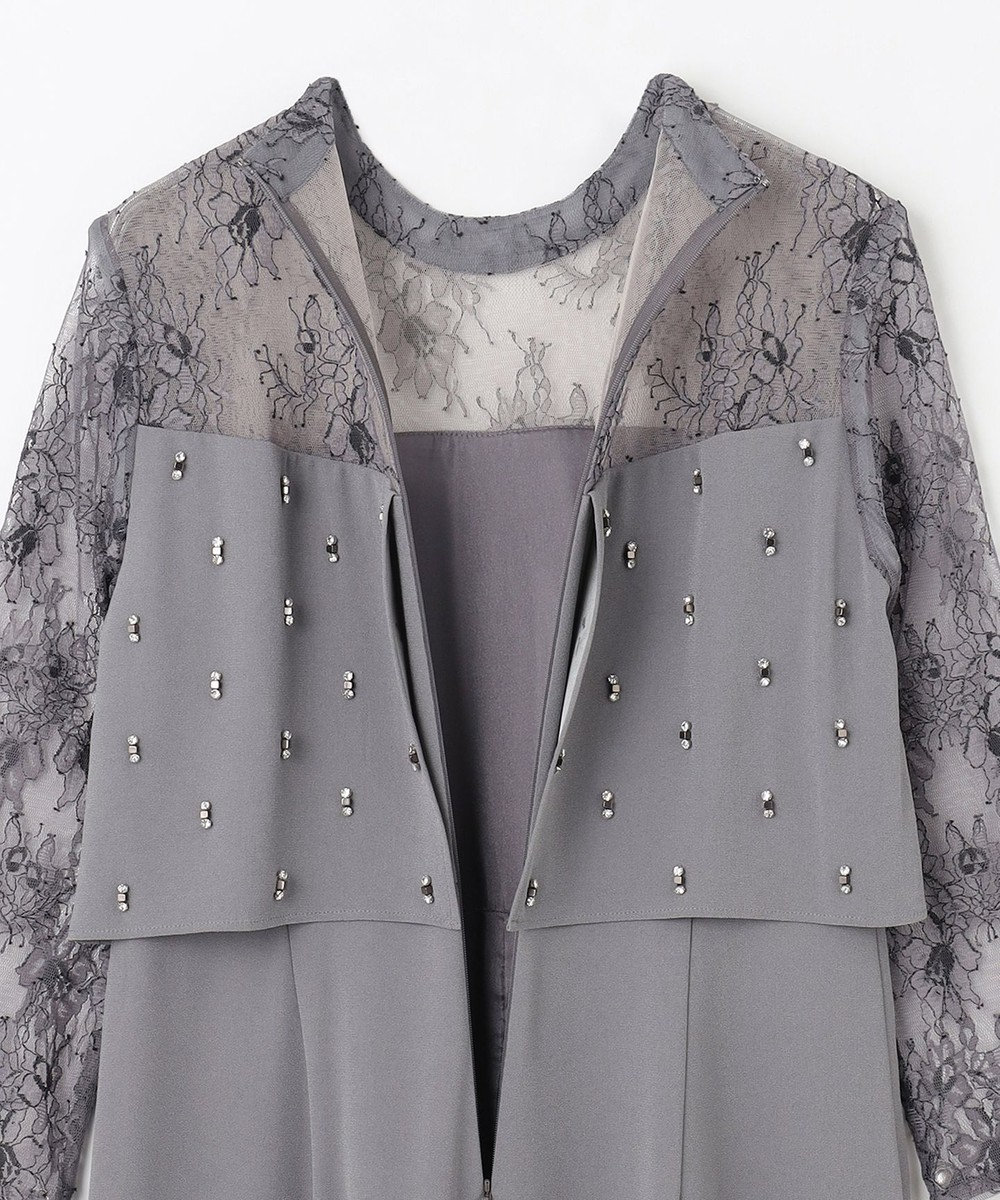 GRACE CONTINENTAL 刺繍ワイドサロペット 