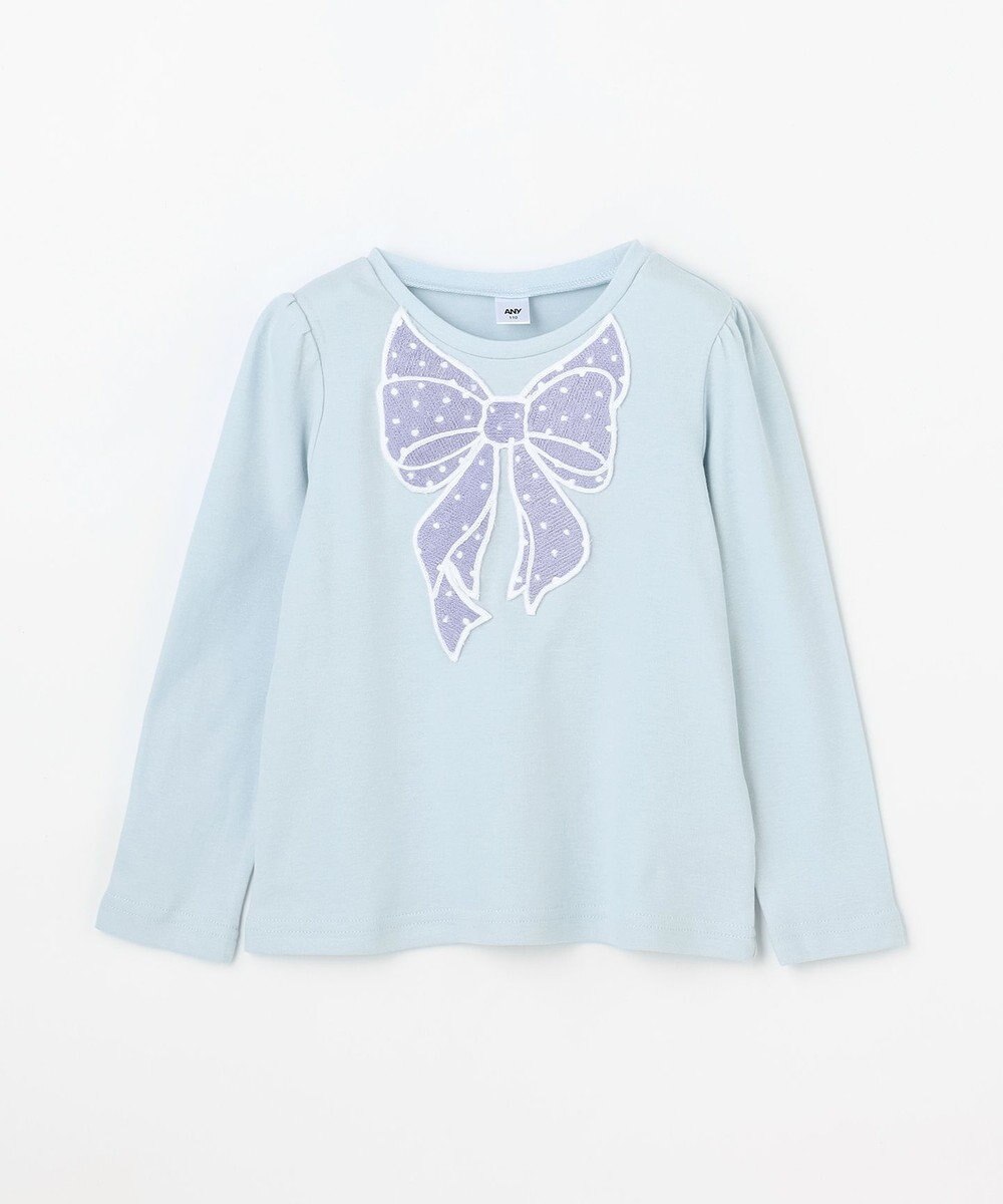 ANY KIDS ドットリボン 長袖Tシャツ 