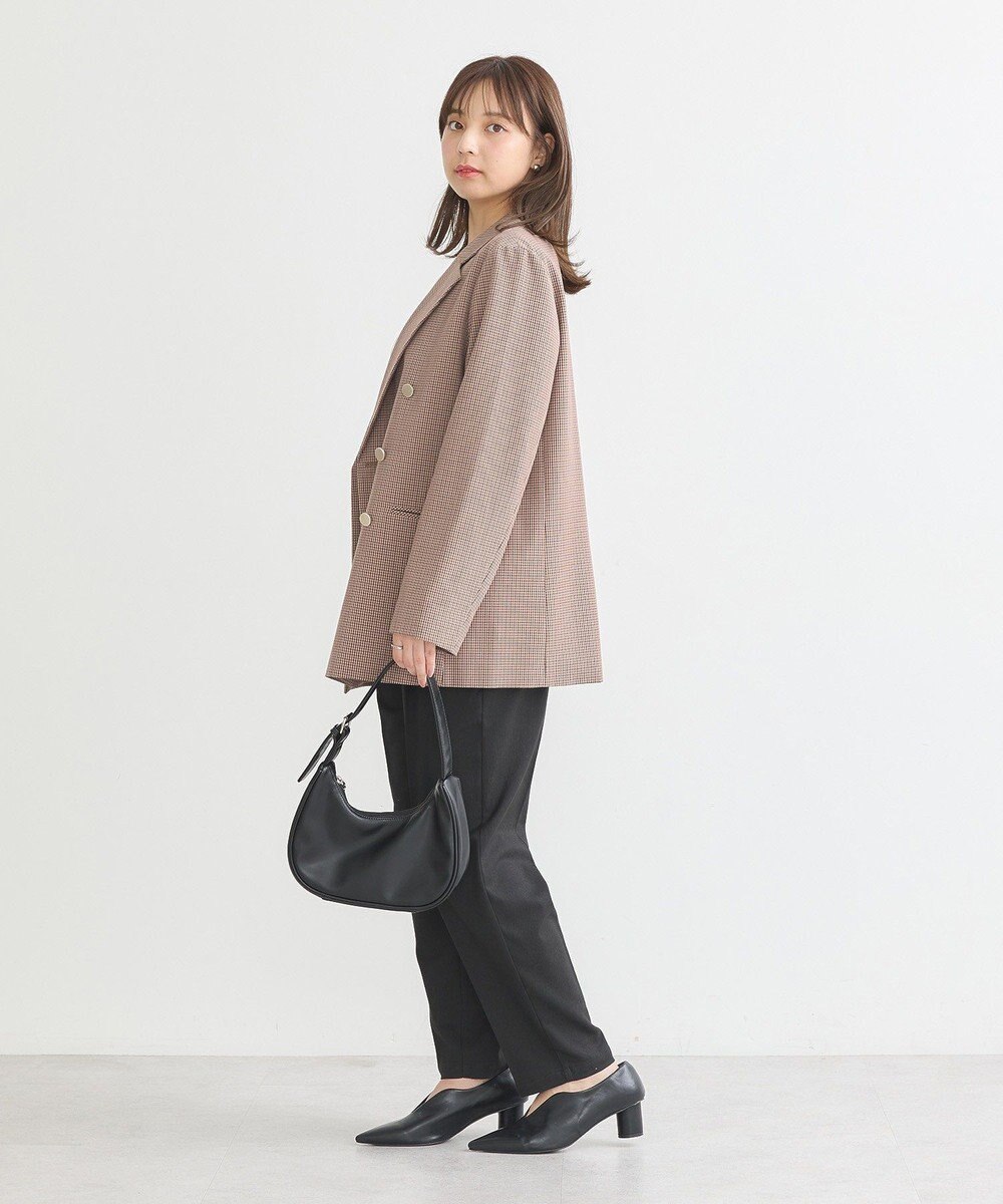 earth music&ecology 裏起毛テーパードパンツ 