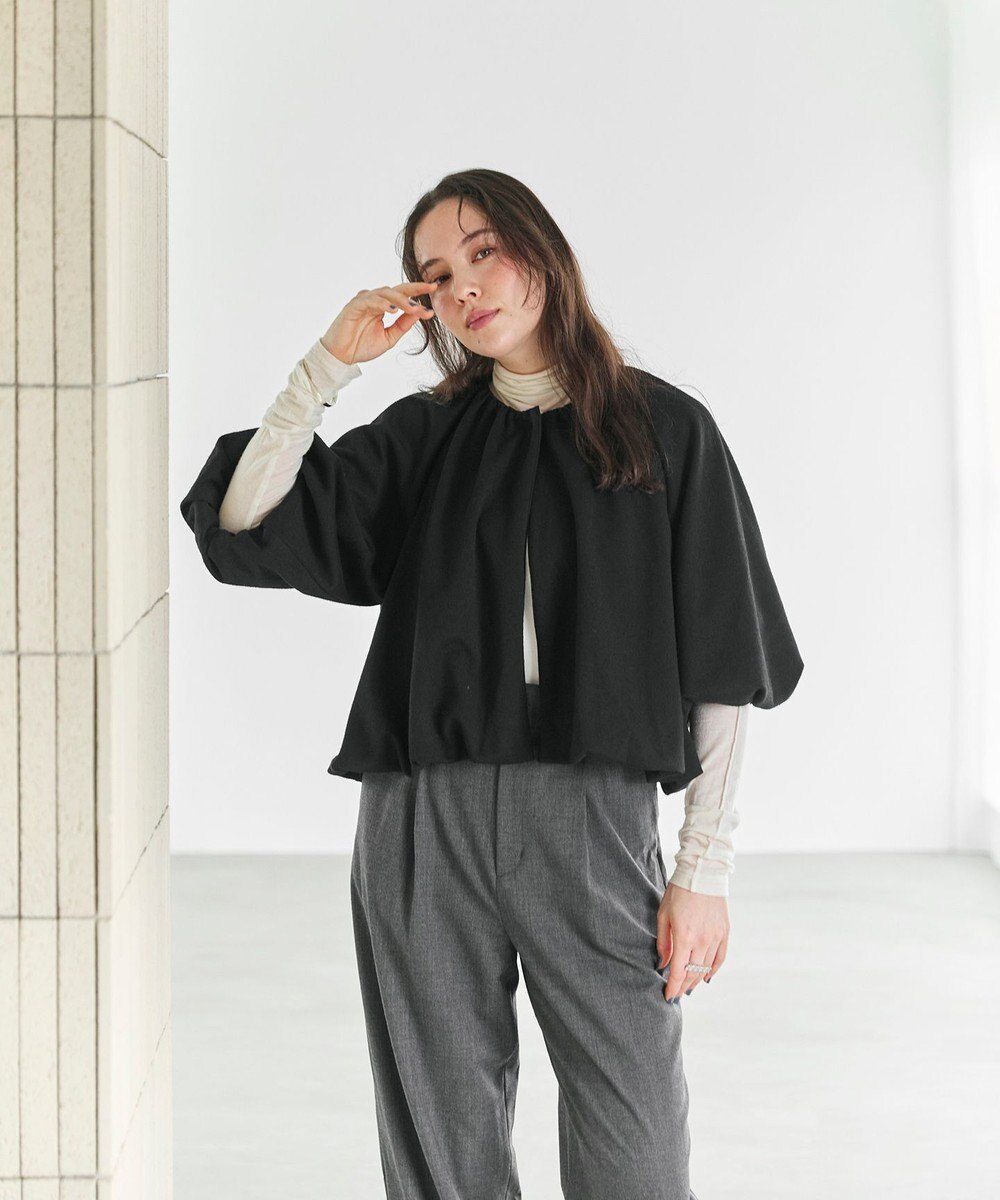 #Newans 【セレモニーにも/洗濯機可】バルーンヘムライトブルゾン​ 