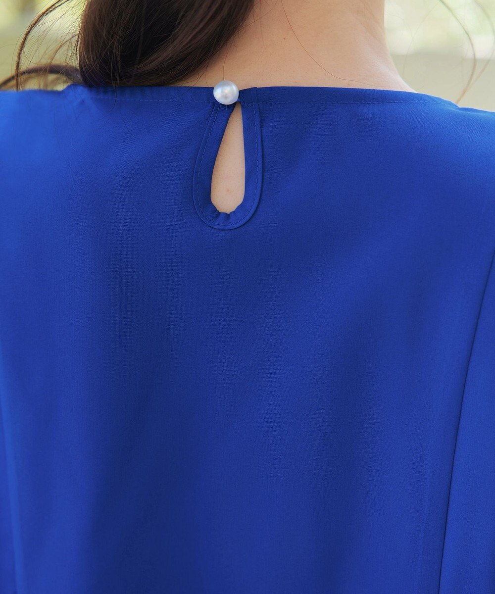 Tiaclasse 【洗える】ペプラムギャザーピンタックブラウス 