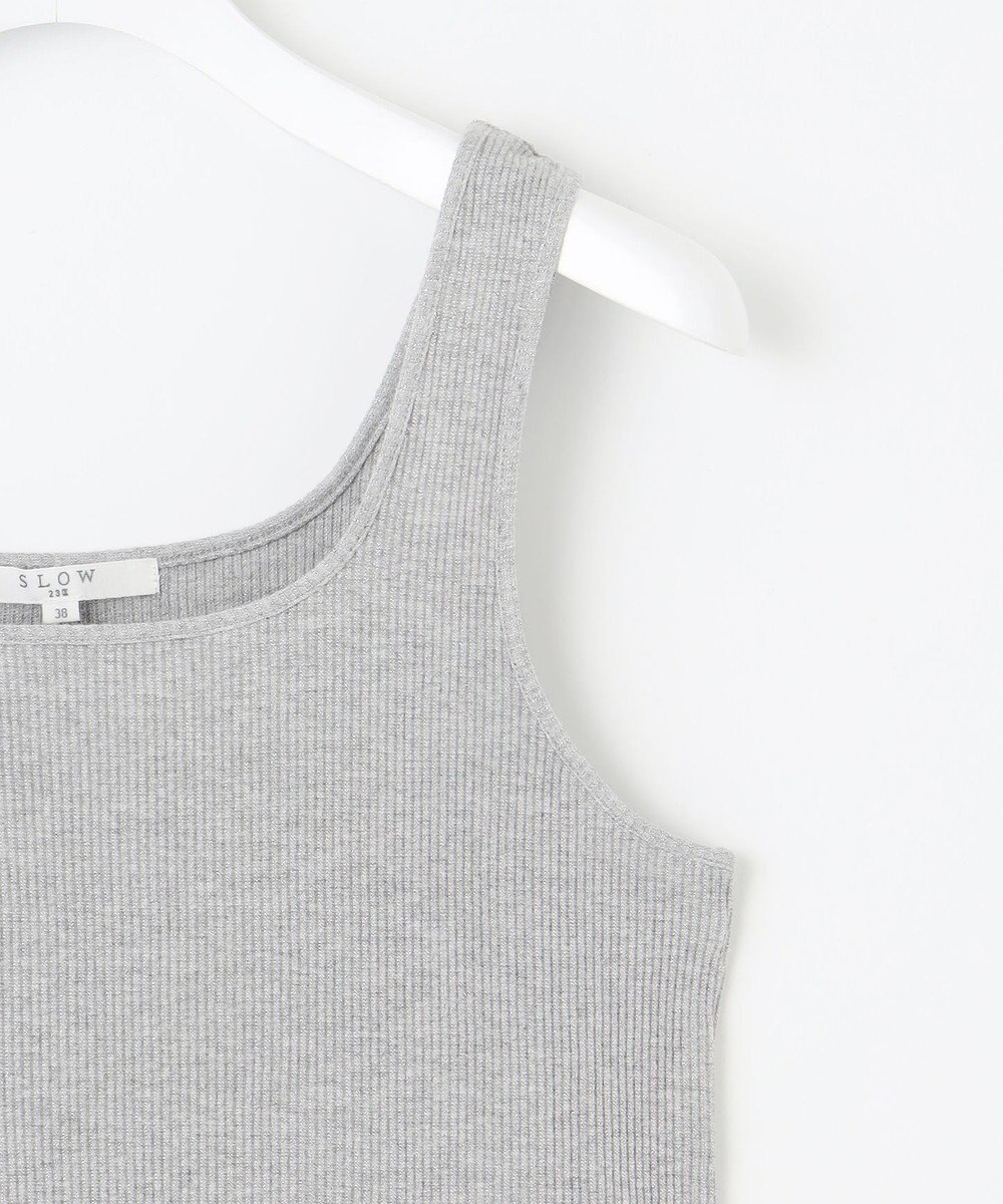 23区 【SLOW/一部店舗限定】好評につき新色追加！ラメリブジャージー タンクトップ 