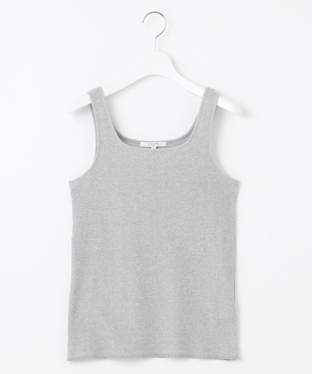 23区 【SLOW/一部店舗限定】好評につき新色追加！ラメリブジャージー タンクトップ 