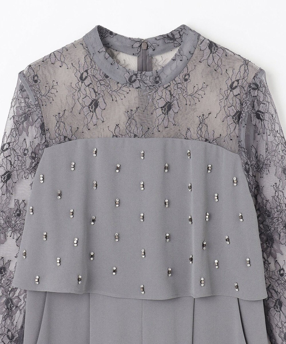 GRACE CONTINENTAL 刺繍ワイドサロペット 