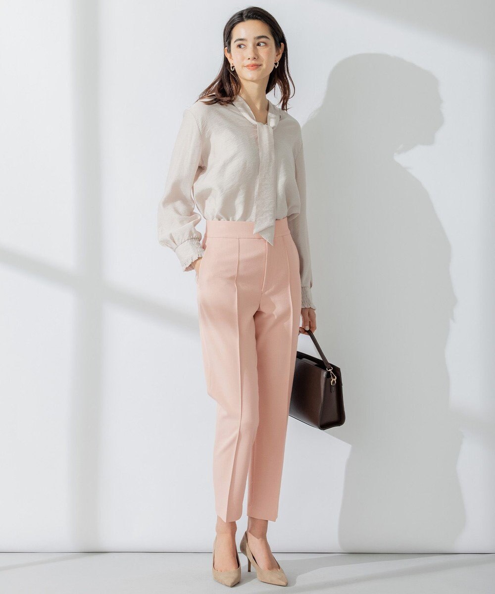 組曲 【セットアップ対応・前後着用可】ニュアンスシフォン ブラウス 