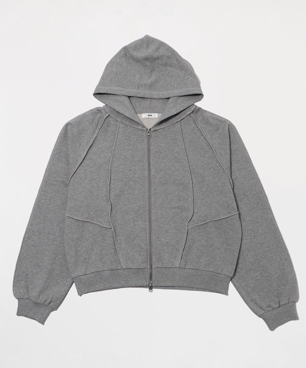 WEGO 【ユニセックス着用ITEM/MLサイズ展開】スウィッチングZIPパーカー 