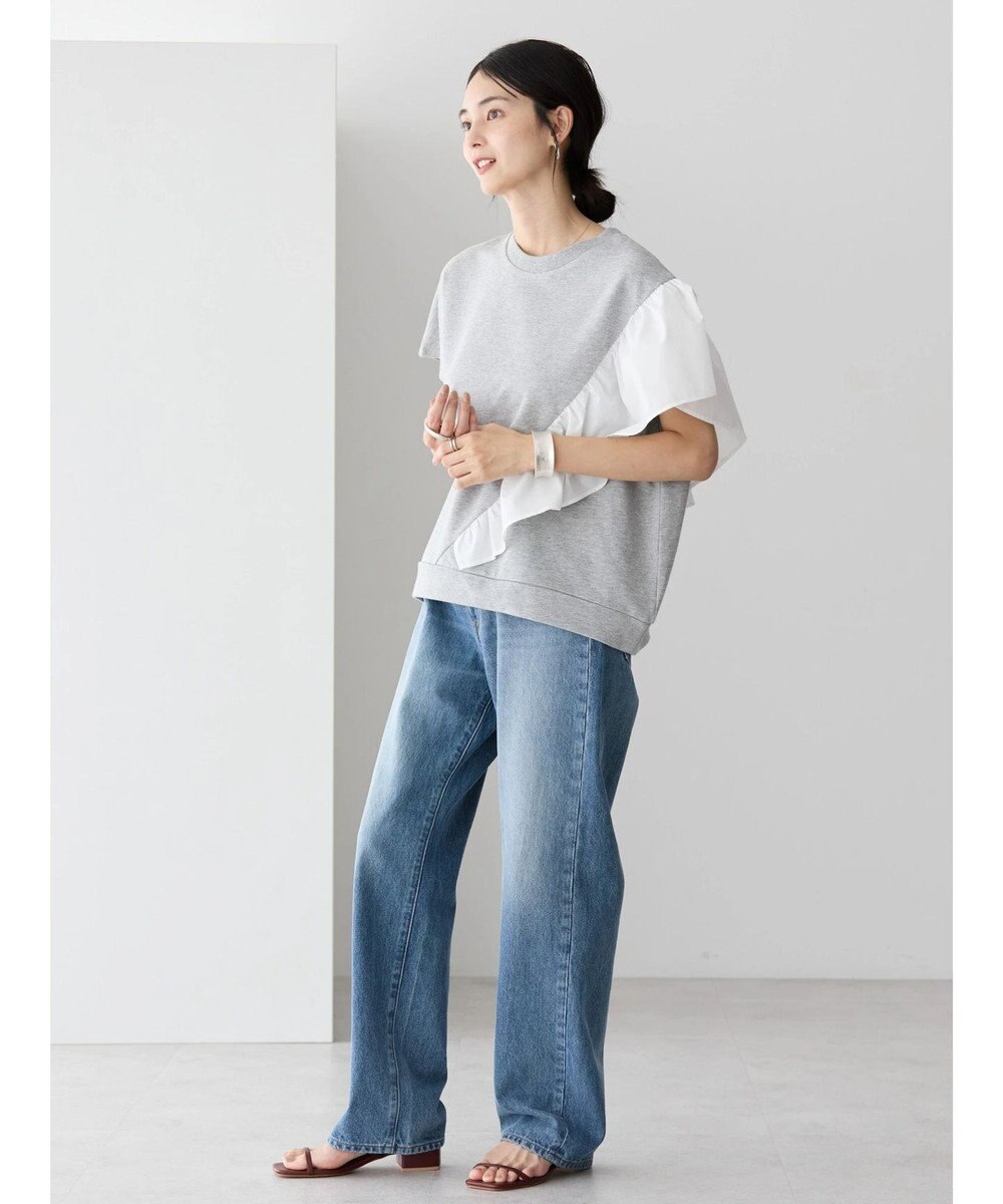 AMERICAN HOLIC ショルダーフリルミニ裏毛プルオーバー 