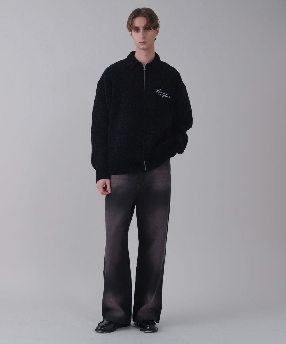 WEGO 【ユニセックス着用ITEM/SMLサイズ展開/ウエスト調整可】バギーデニムパンツ 