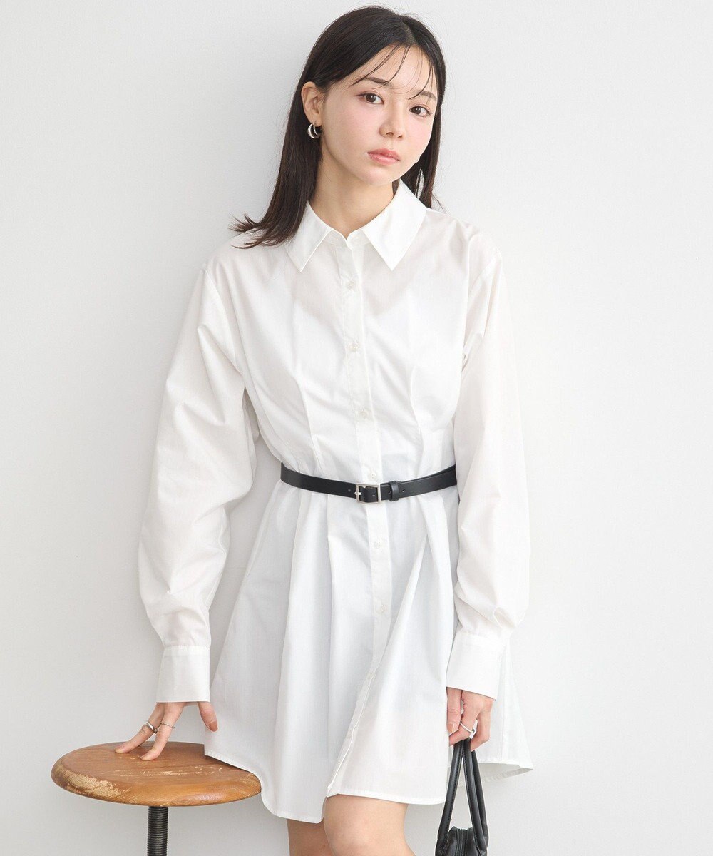 earth music&ecology ウエストタックシャツミニワンピース 