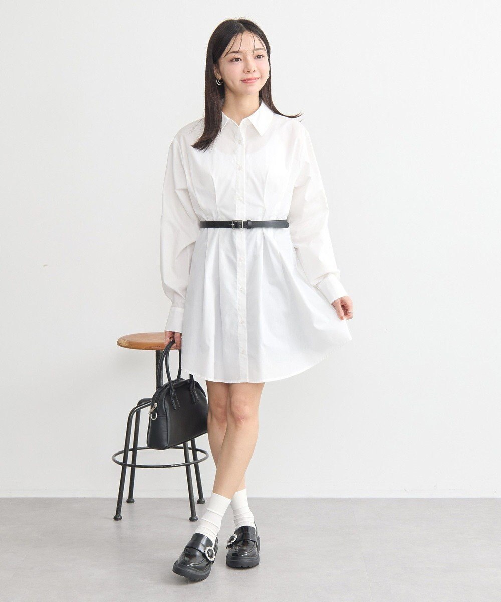 earth music&ecology ウエストタックシャツミニワンピース 