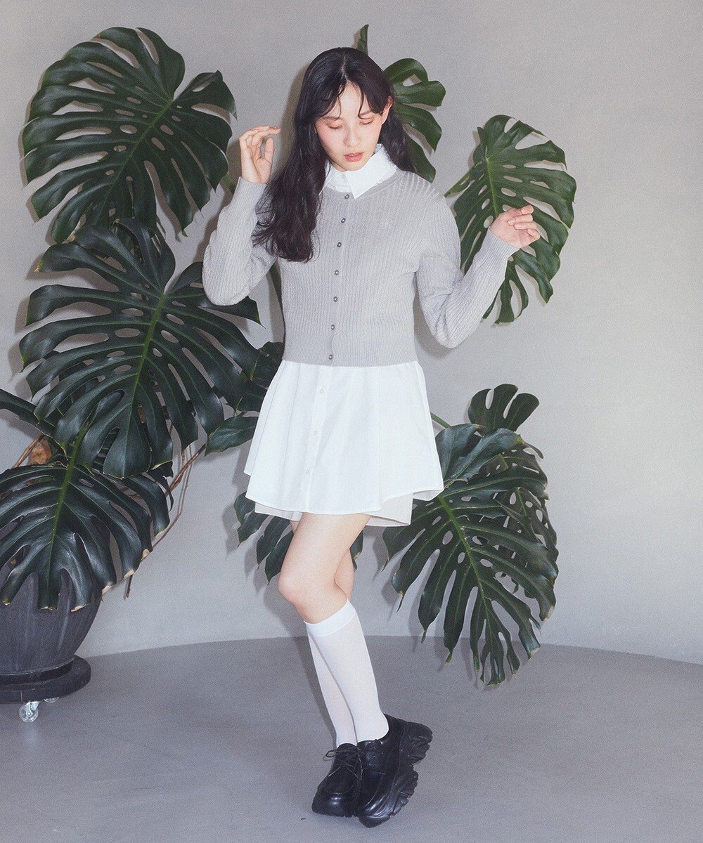 earth music&ecology ウエストタックシャツミニワンピース 