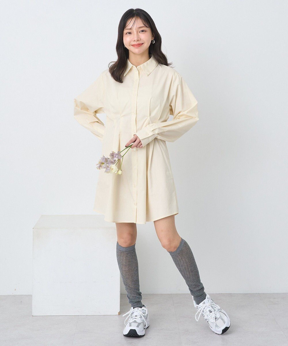 earth music&ecology ウエストタックシャツミニワンピース 