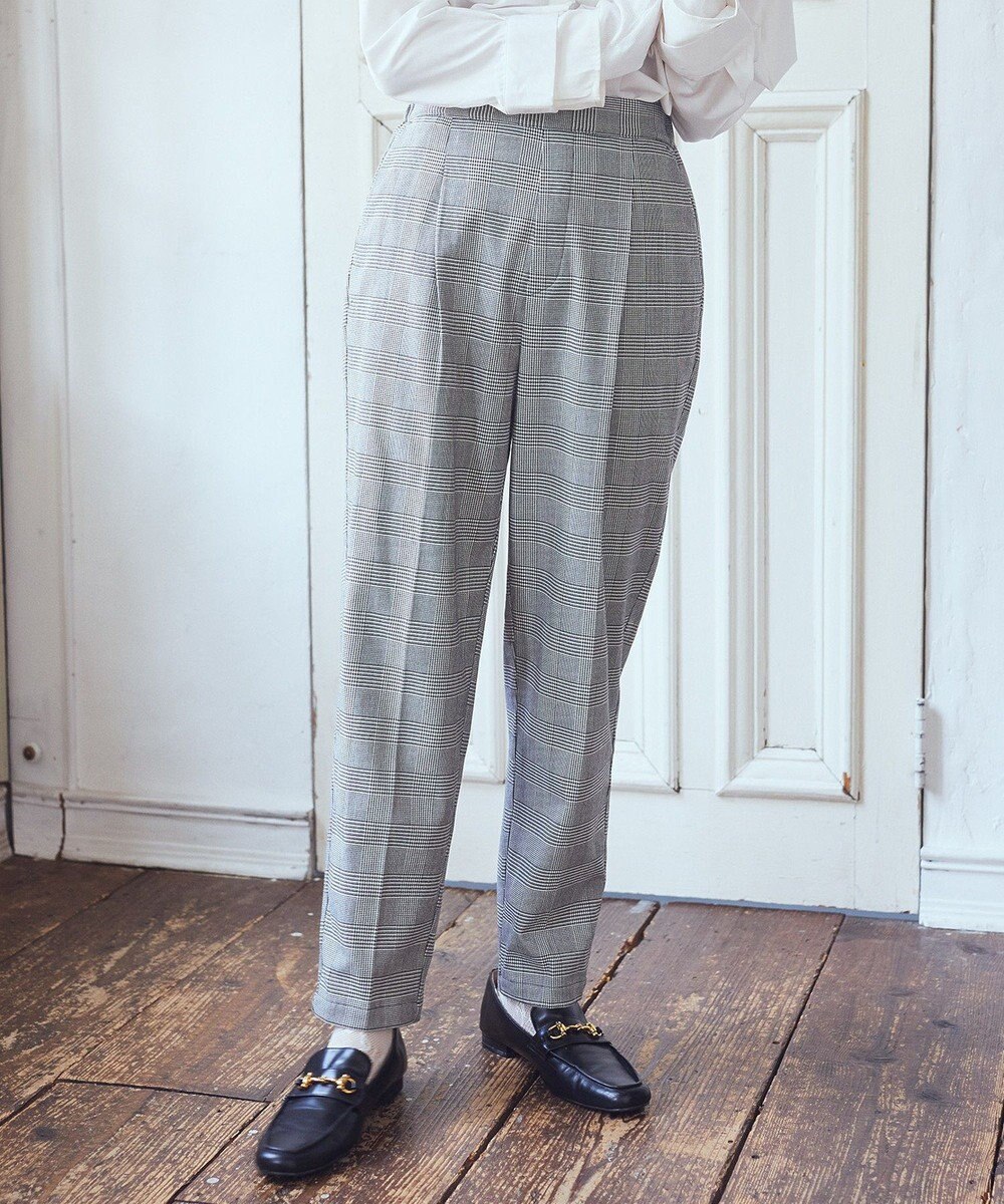 earth music&ecology 裏起毛テーパードパンツ 