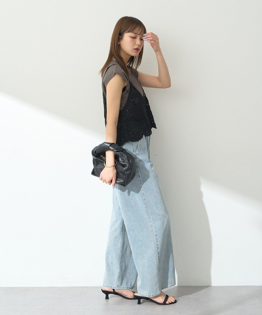 earth music&ecology タックホックデニムパンツ 