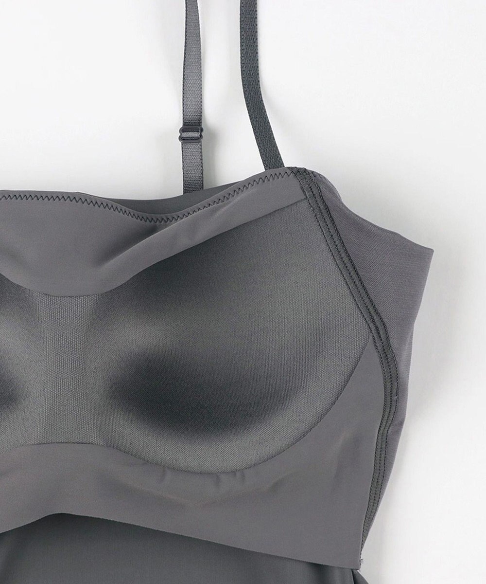 Wing カップ付きワンピース ラク きれいなバストシルエット 【シンクロブラワンピ】 キャミソール スリップ ET6022 ウイング／ワコール 