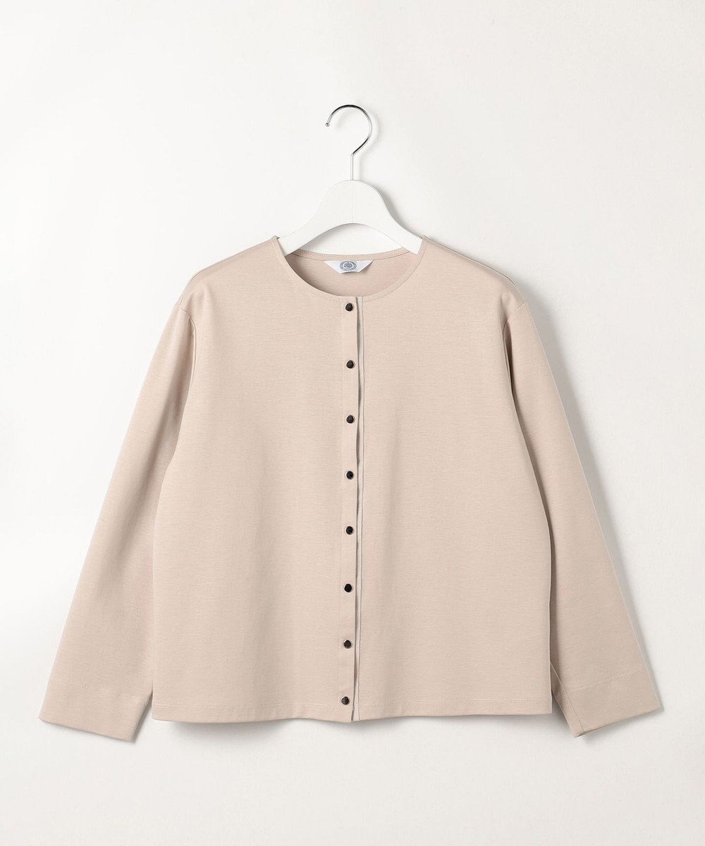 J.PRESS LADIES S 40Gポンチ クルーネック カーディガン 