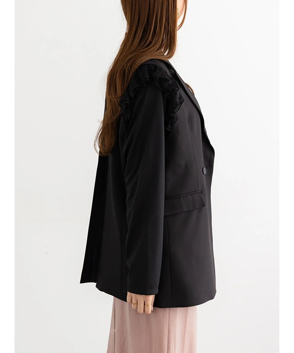 Te chichi レースドッキングテーラードジレ 