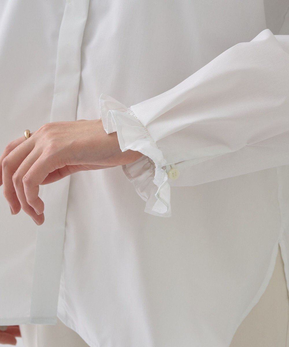 YECCA VECCA イージケアフリルカラーシャツ 