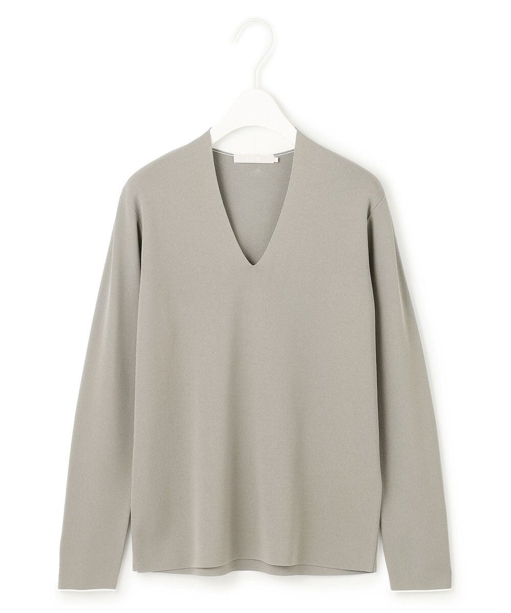 ICB 【洗える】 シンセティックフルニードル Vネックプルオーバー 